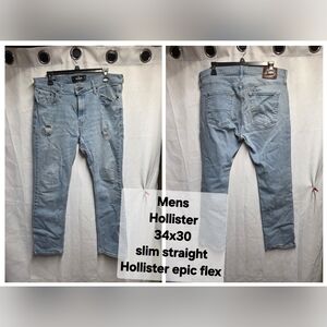 Hollister Men's Denim Slim Straight Jeans